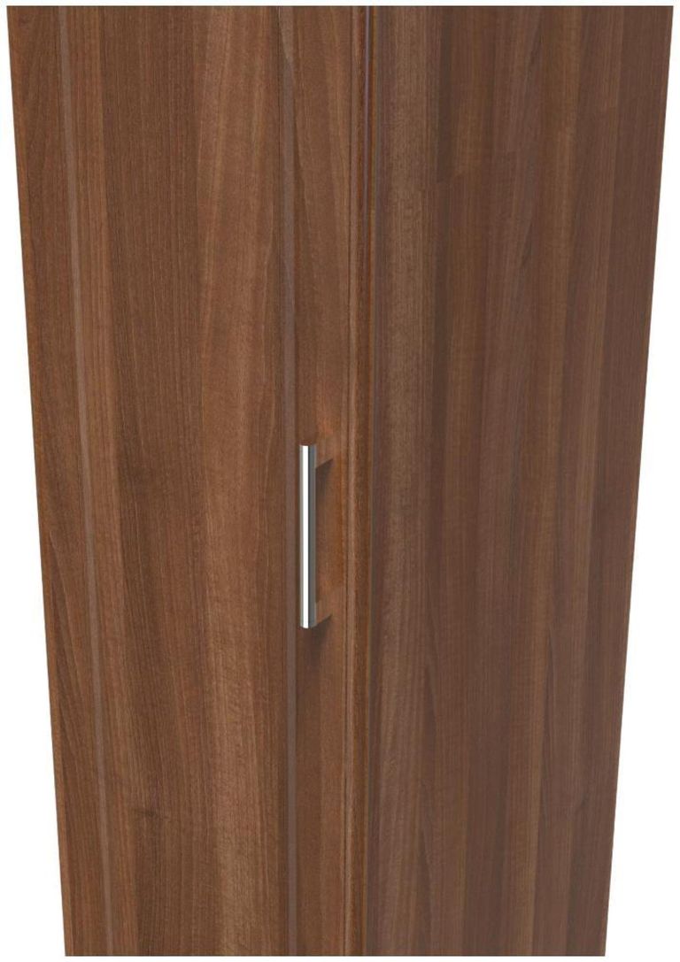 Gina Walnut Effect 1 Door Single Wardrobe