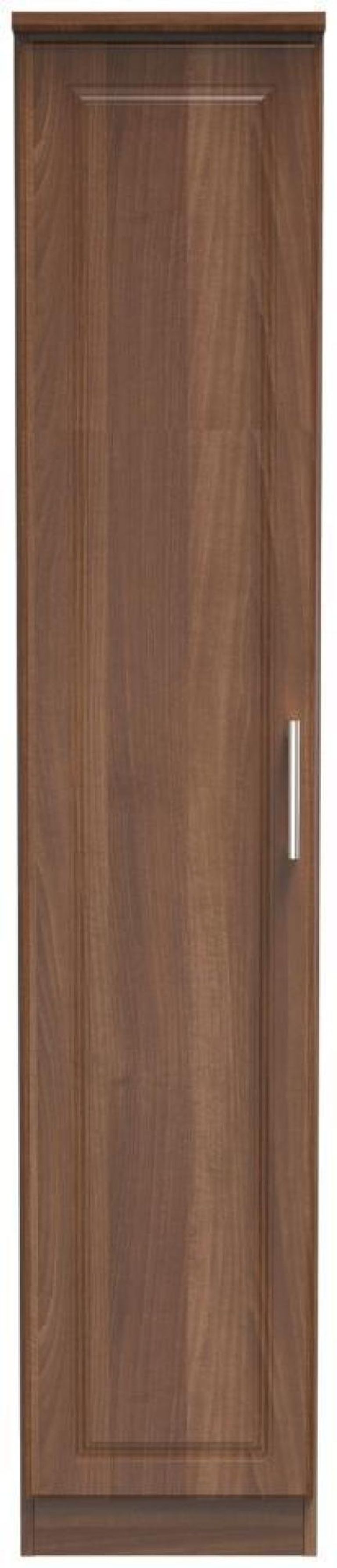 Gina Walnut Effect 1 Door Single Wardrobe
