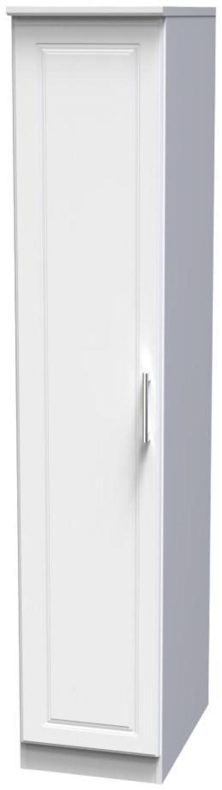 Gina White 1 Door Single Wardrobe