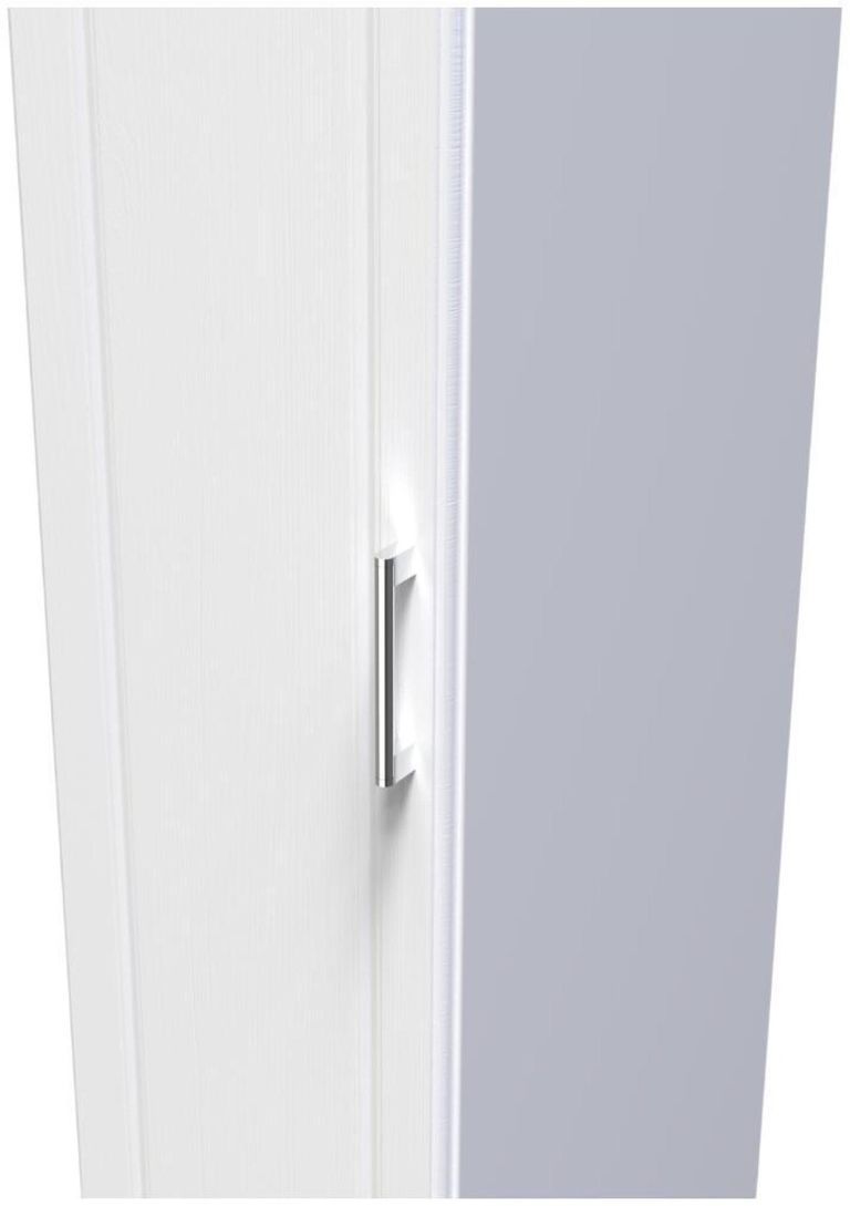 Gina White 1 Door Single Wardrobe