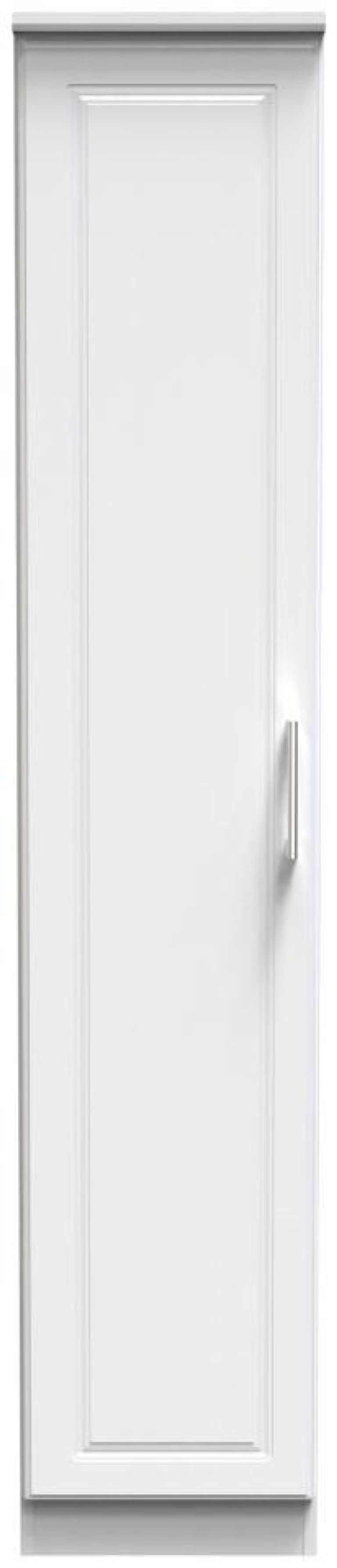 Gina White 1 Door Single Wardrobe