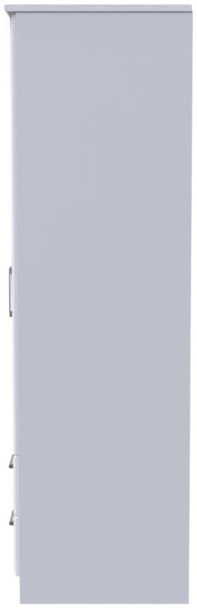 Gina White 2 Door 2 Drawer Double Wardrobe