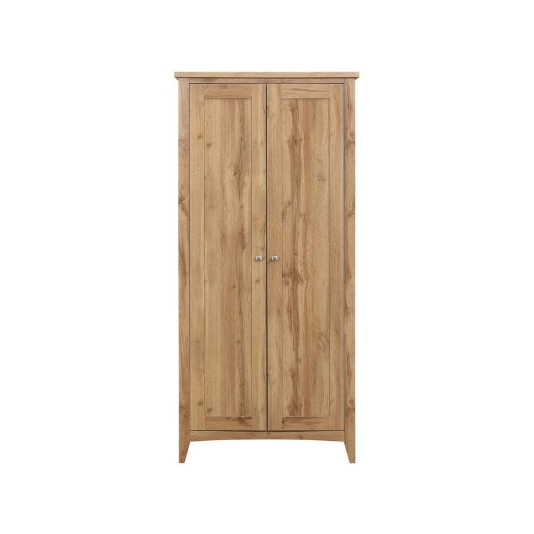 Hampstead Wardrobe - 2 Door - Rustic Oak 