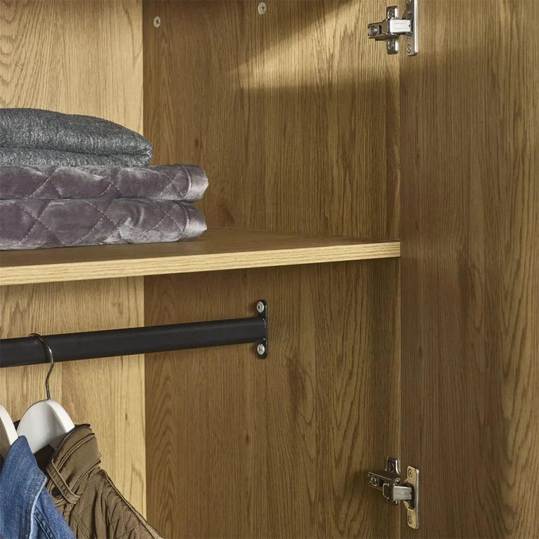 Harlow Light Oak Effect Wardrobe - 2 Door