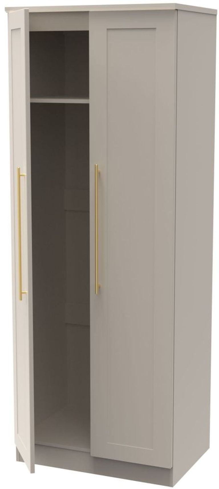 Haworth Cashmere 2 Door Plain Tall Wardrobe