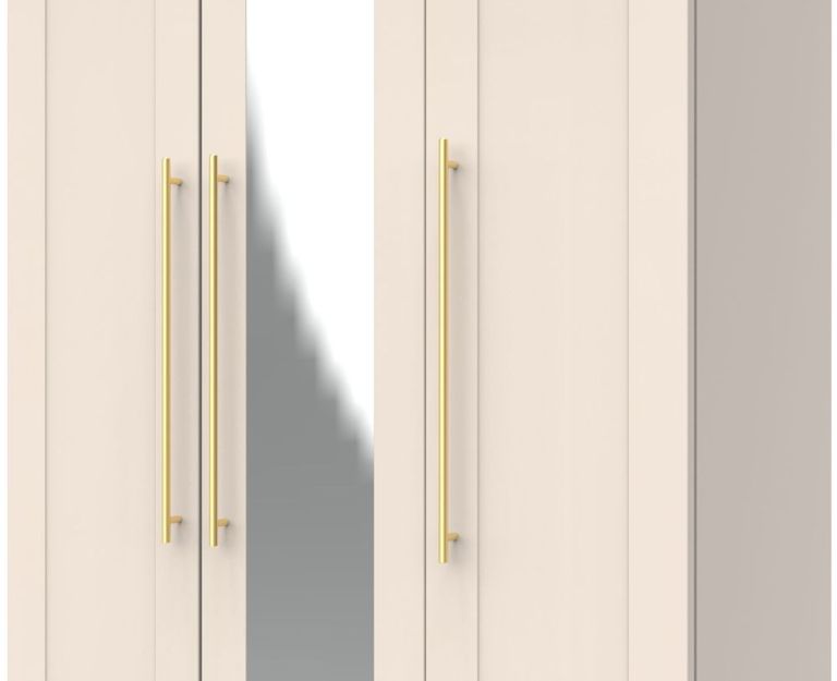 Haworth Cashmere 3 Door Tall Triple Wardrobe - 1 Mirror