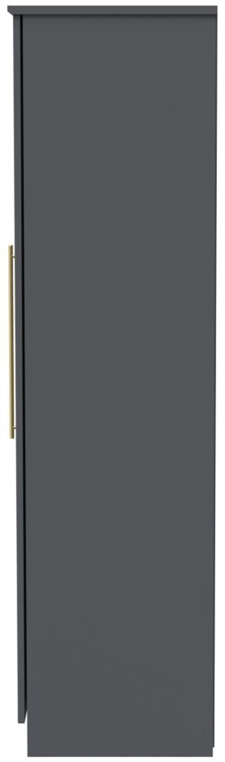 Haworth Grey 3 Door Tall Triple Wardrobe - 1 Mirror