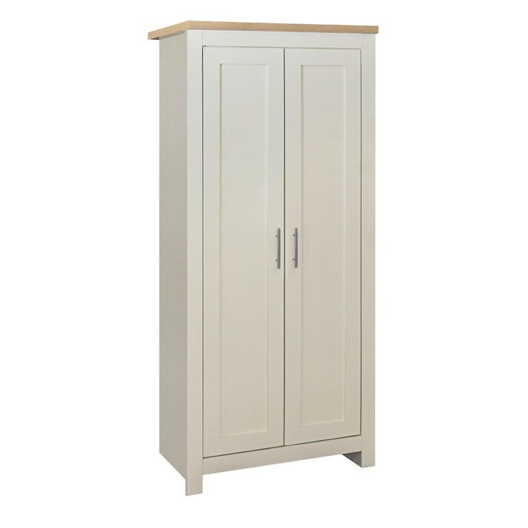 Highgate Wardrobe - 2 Door - Cream Painted