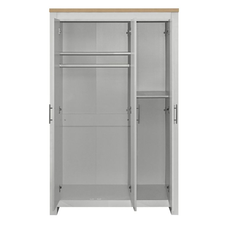 Highgate Wardrobe - 3 Door - Grey Painted