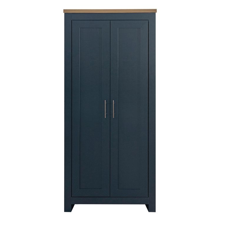 Highgate Wardrobe - 2 Door - Navy Blue Painted