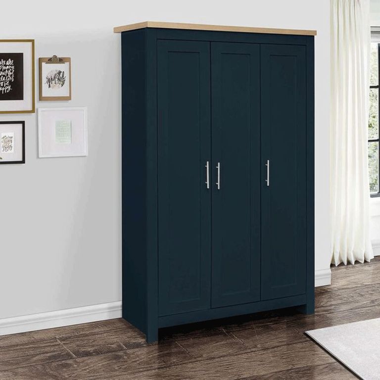 Highgate Wardrobe - 3 Door - Navy Blue Painted