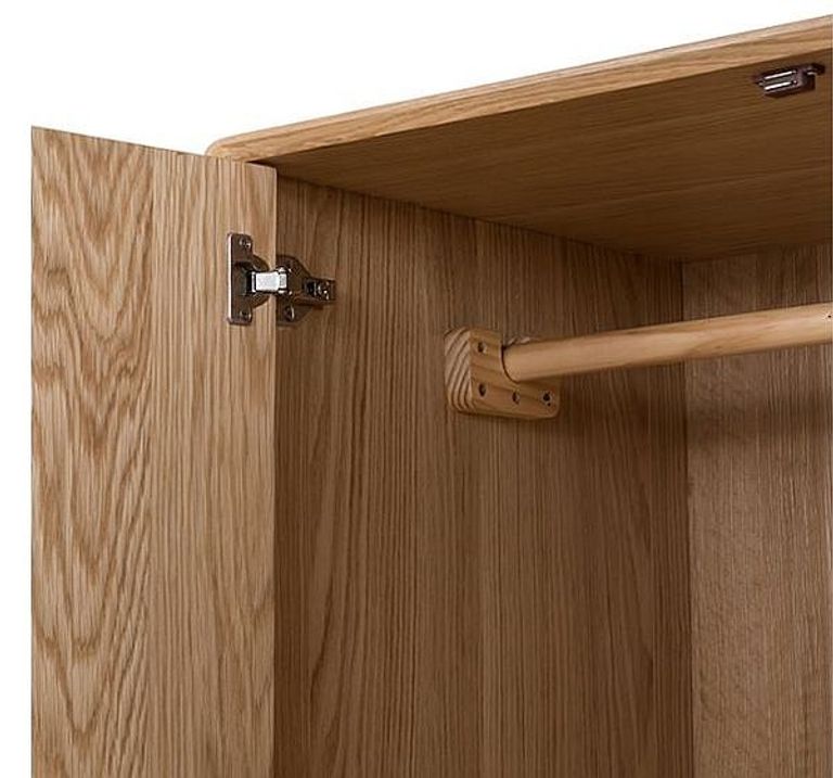 Jenson Oak Double Wardrobe - 2 Door - 2 Drawer