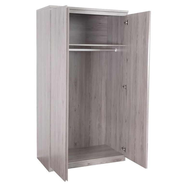 Jupiter Grey Oak Wardrobe - 2 Door
