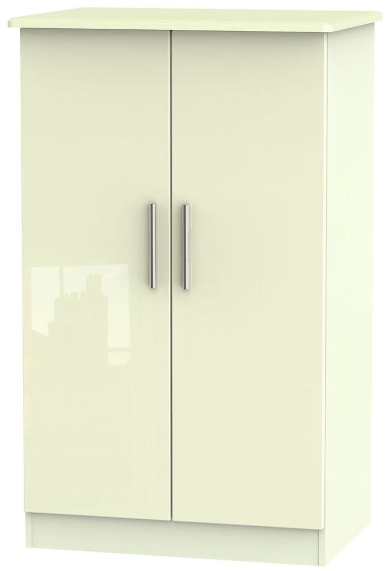 Knightsbridge Cream Gloss Midi Wardrobe