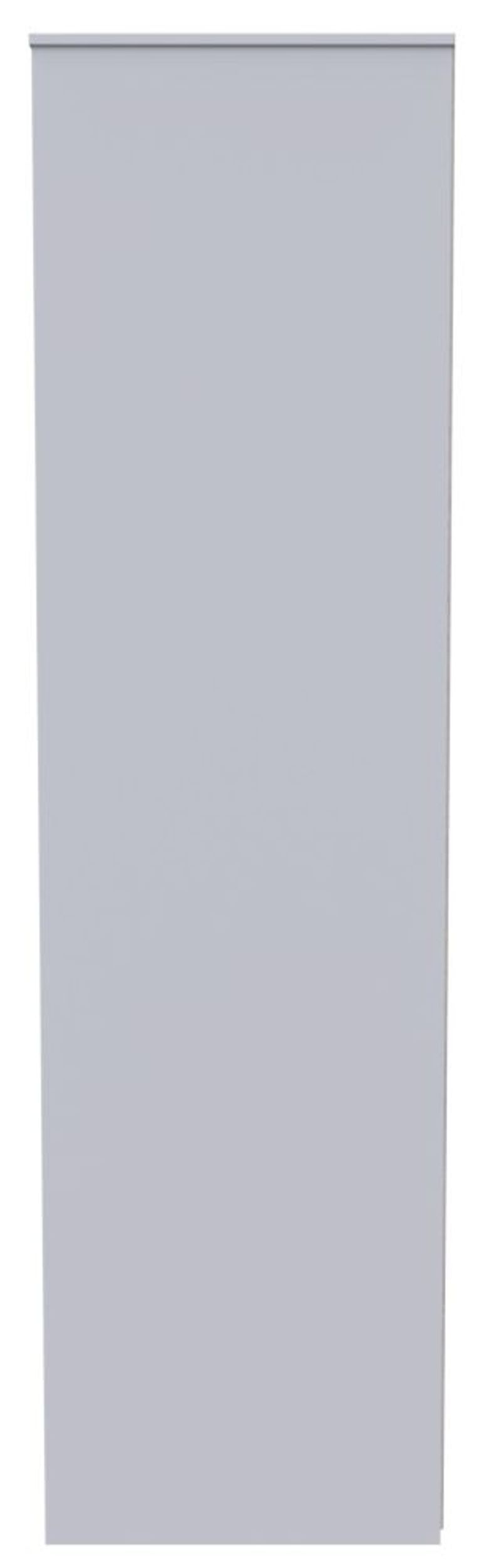 Las Vegas White and Green 2 Door Plain Tall Wardrobe