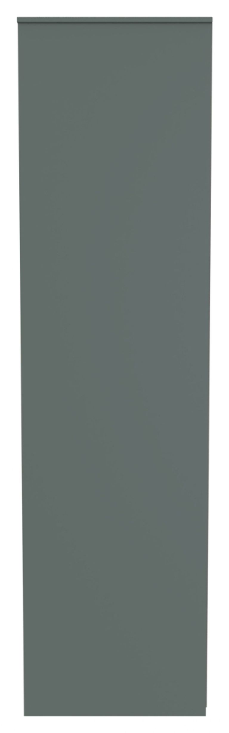 Linear Green 2 Door Plain Tall Wardrobe