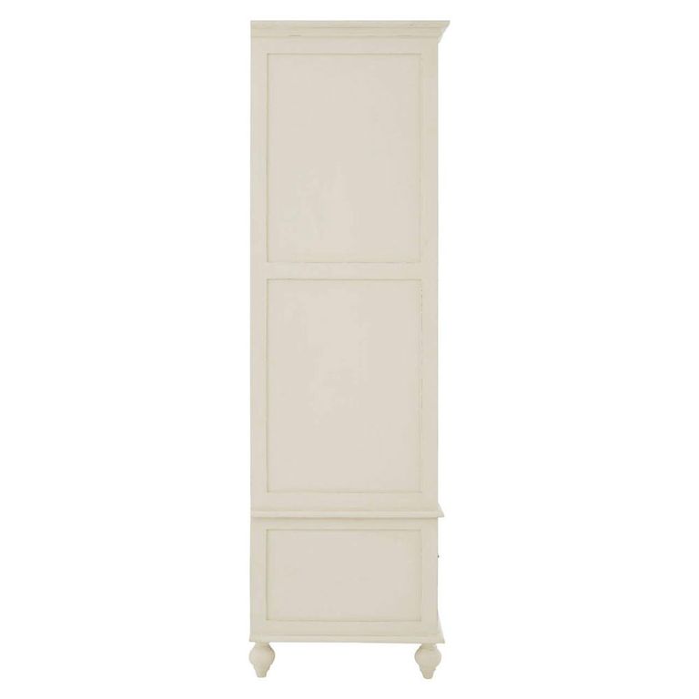 Loire Wardrobe - 2 Door - 1 Drawer - White