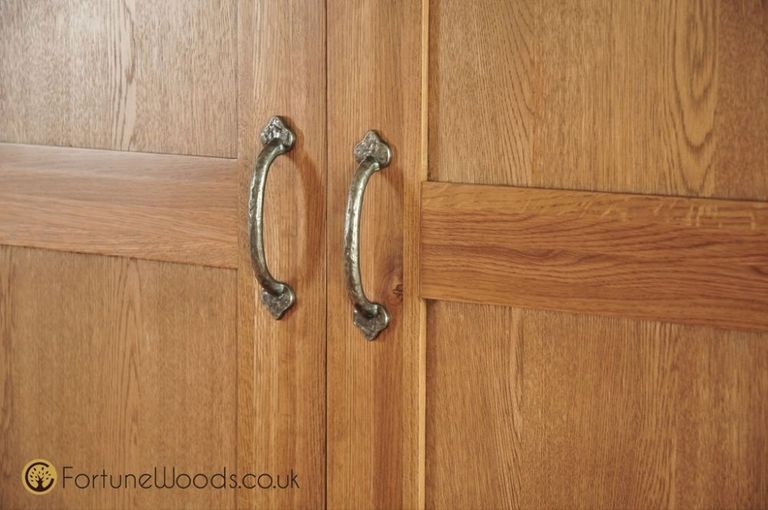 Lyon Oak 3 Door 2 Drawer Wardrobe