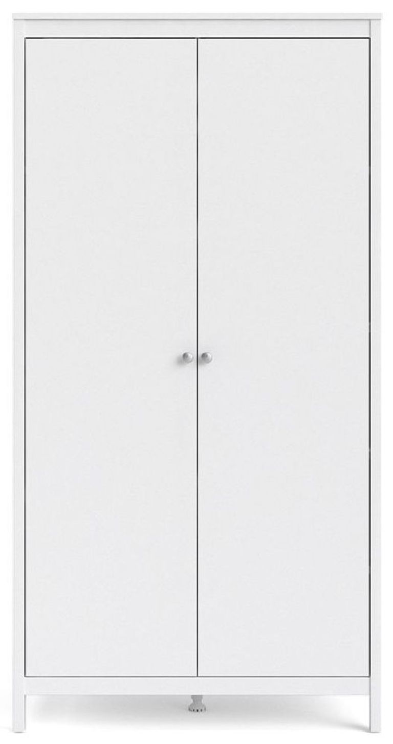 Madrid White 2 Door Wardrobe