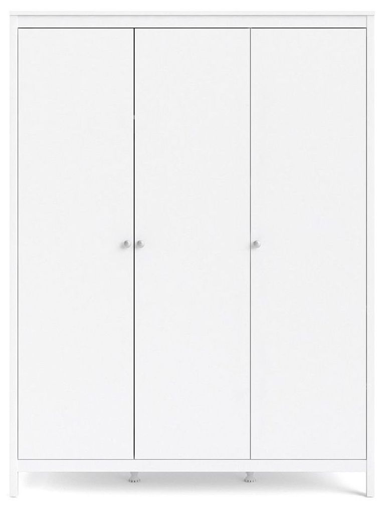 Madrid White 3 Door Triple Wardrobe