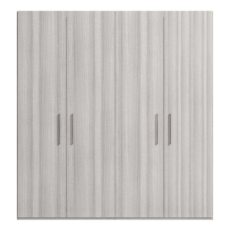 Mia Wardrobe - 4 Door - Grey