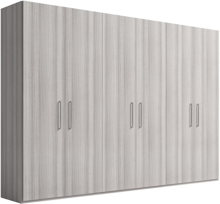 Mia Wardrobe - 6 Door - Grey