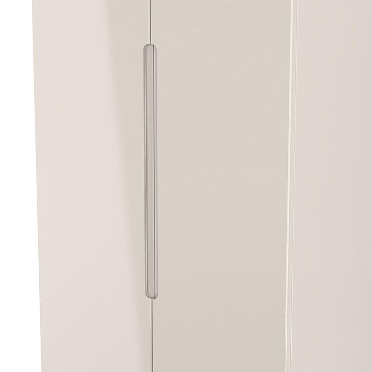 Milan Cashmere Gloss 2 Door Plain Tall Wardrobe