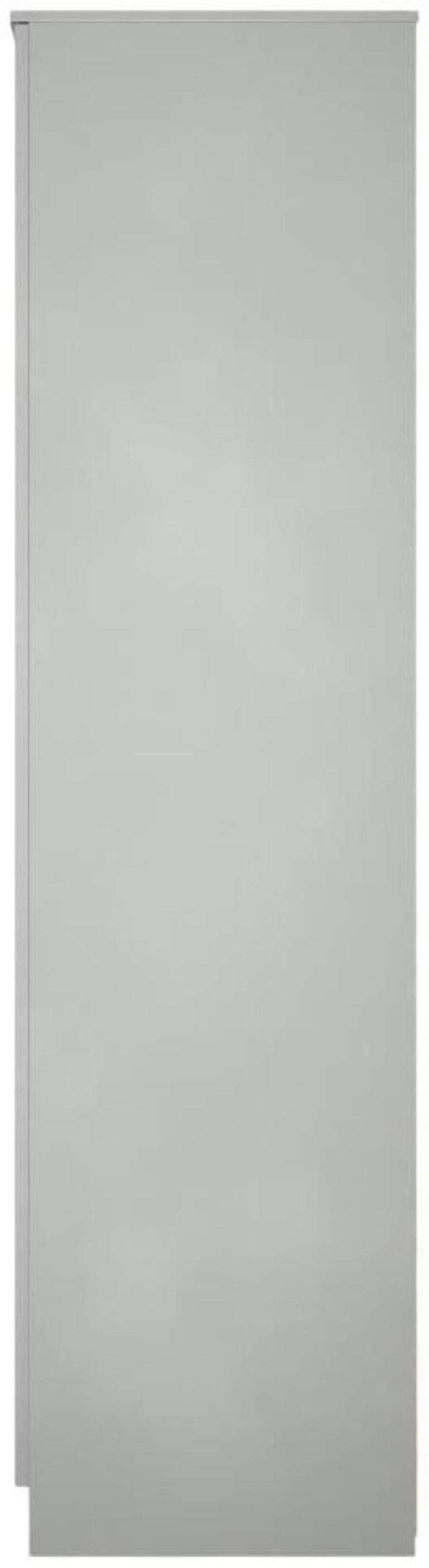 Milan Grey 3 Door Tall Triple Wardrobe - 1 Mirror