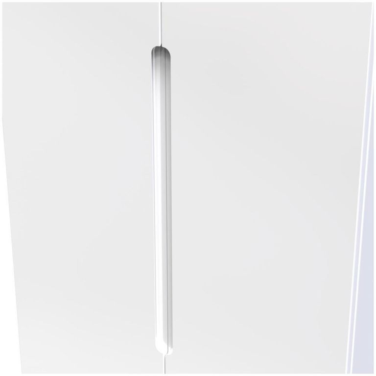Milan White Gloss 2 Door Plain Tall Wardrobe