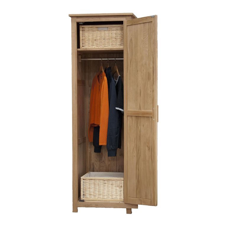Opus Wardrobe - 1 Door - Oak