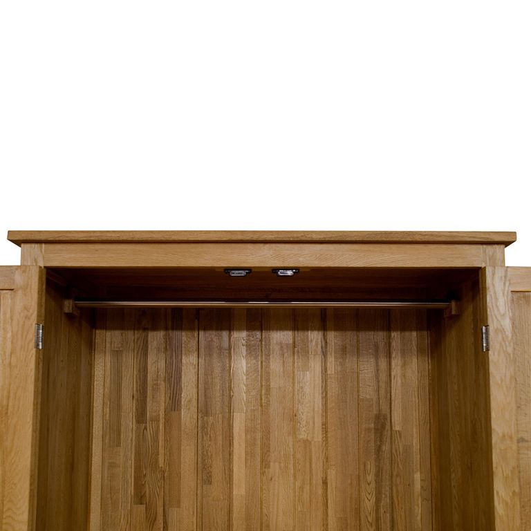 Opus Wardrobe - 2 Door - 1 Drawer - Oak