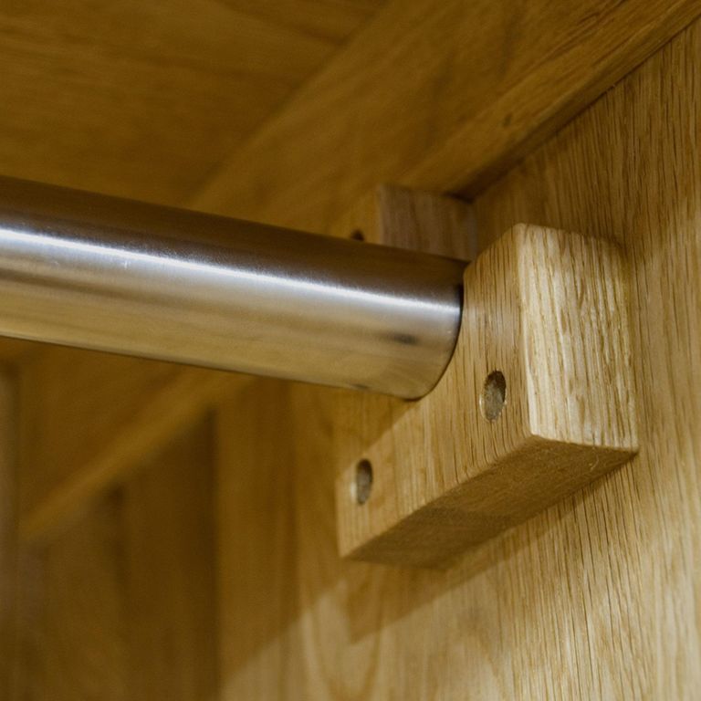 Opus Wardrobe - 2 Door - 1 Drawer - Oak