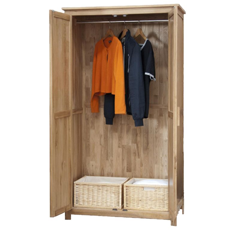 Opus Wardrobe - 2 Door - Oak
