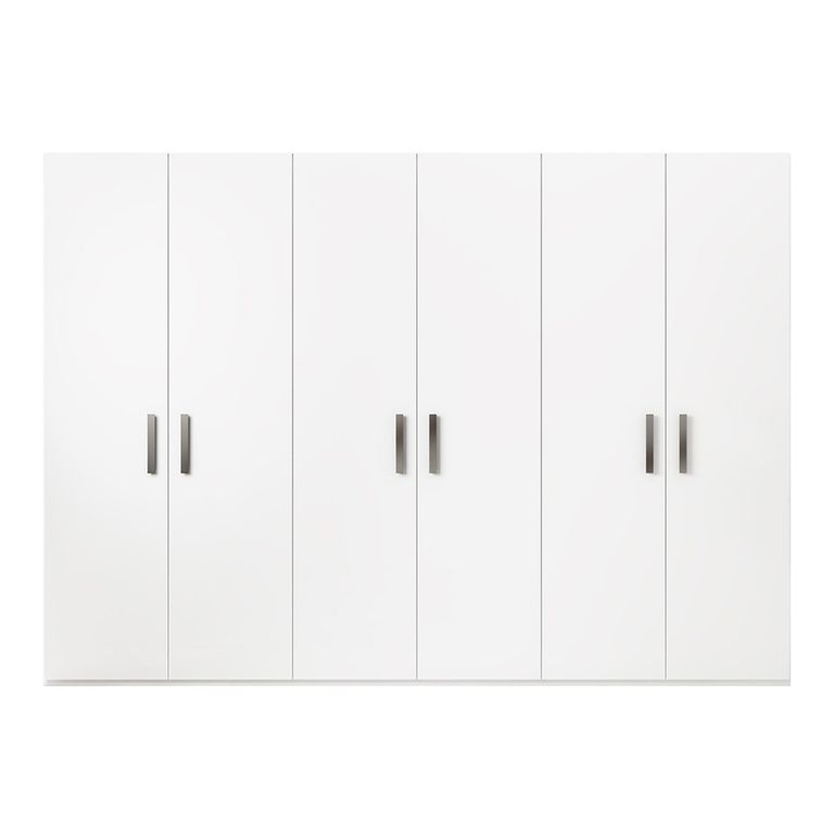 Modern Mara Wardrobe - 6 Door - White