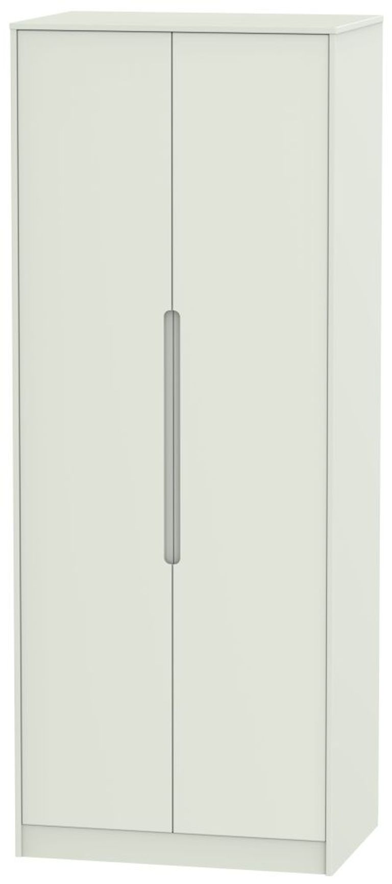 Monaco Cashmere 2 Door Plain Tall Wardrobe