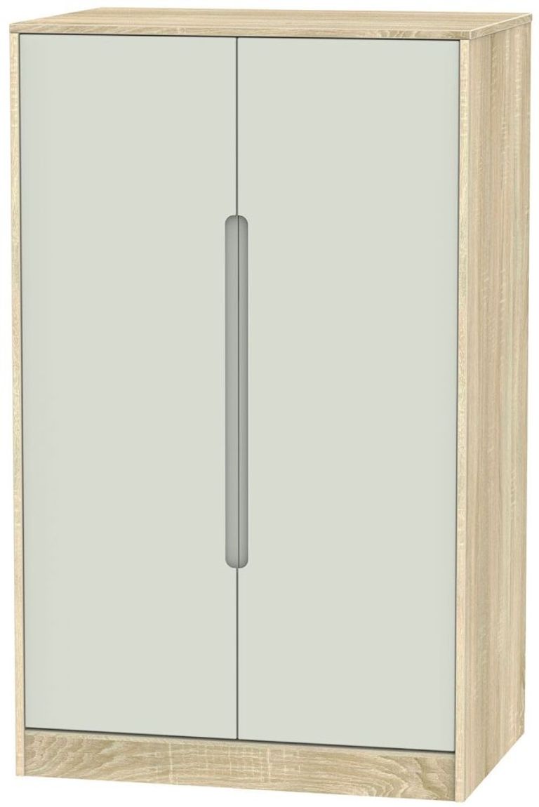 Monaco Cashmere and Oak Effect Midi Wardrobe