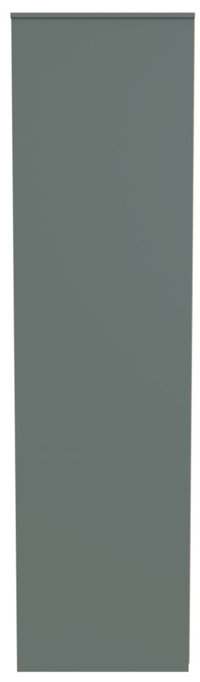 Nashville Green 2 Door Plain Tall Wardrobe