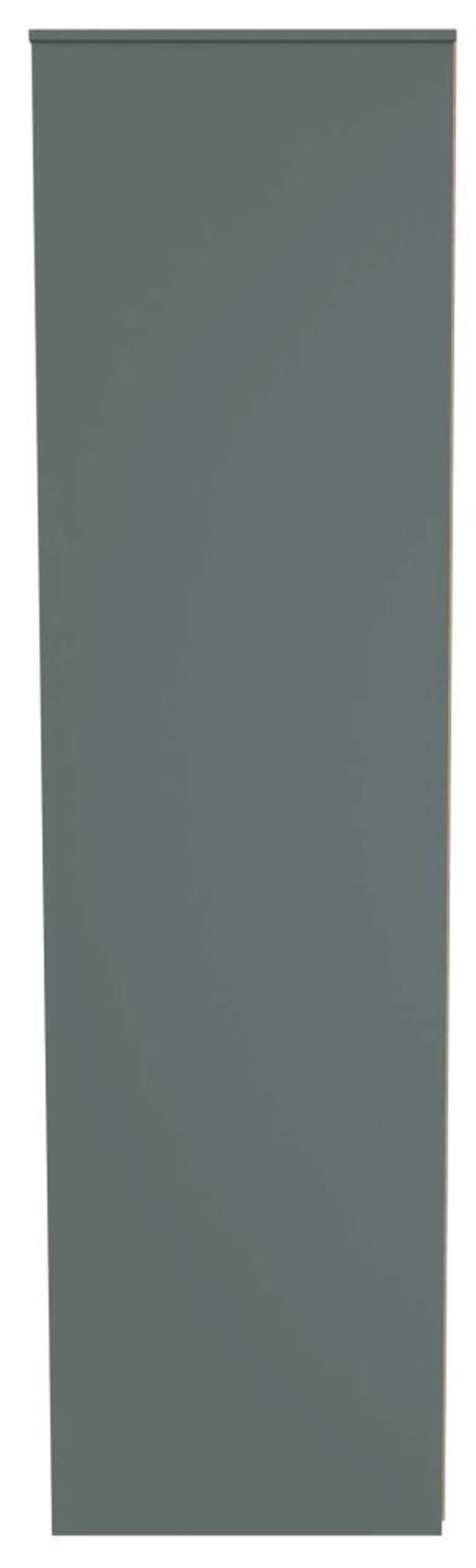 Nashville Green 3 Door Tall Triple Wardrobe - 1 Mirror