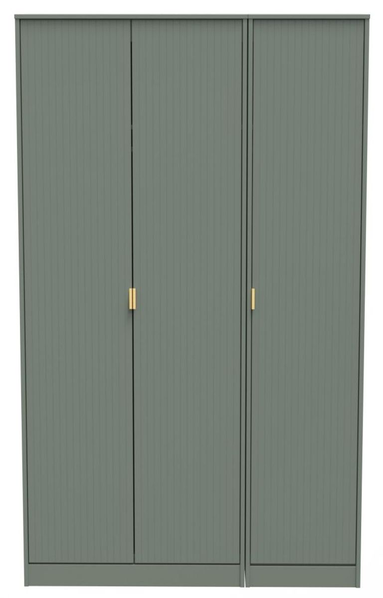 Nashville Green 3 Door Tall Triple Wardrobe