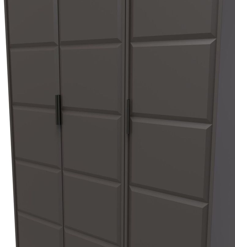 New York Graphite 3 Door Tall Triple Wardrobe