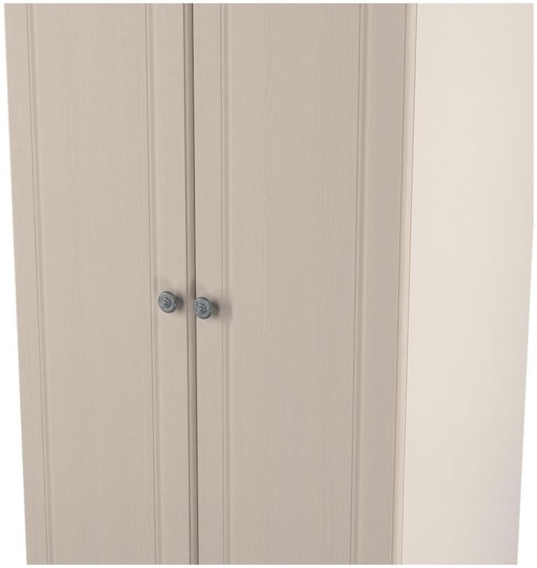 Norfolk Kashmir and Oak Effect 2 Door Plain Wardrobe