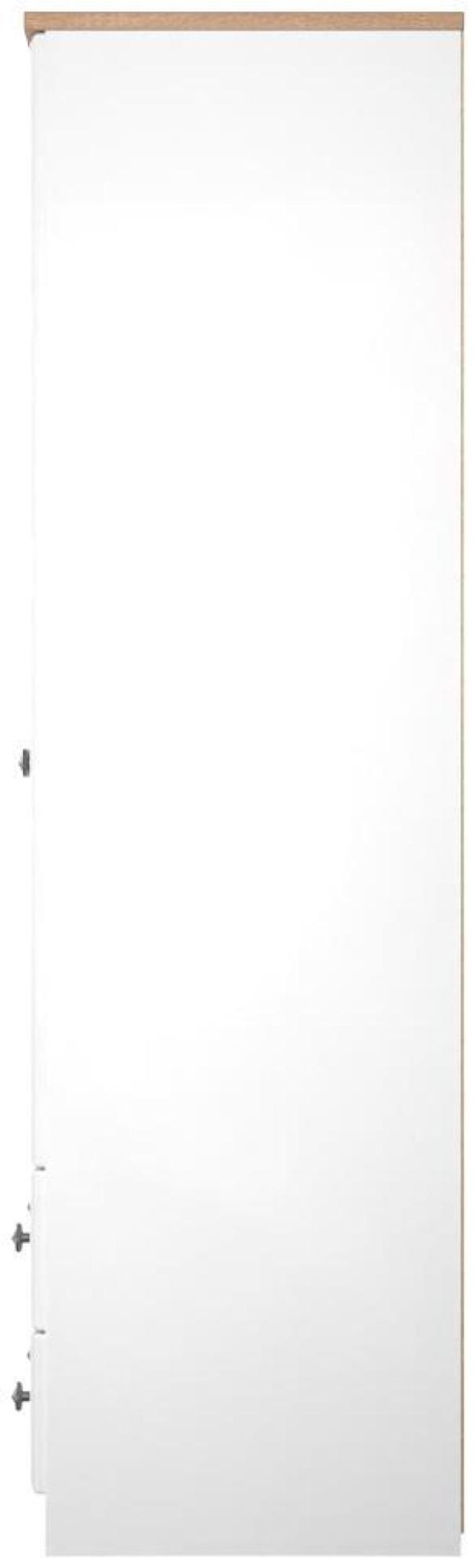 Norfolk White and Oak Effect 2 Door 2 Drawer Double Wardrobe