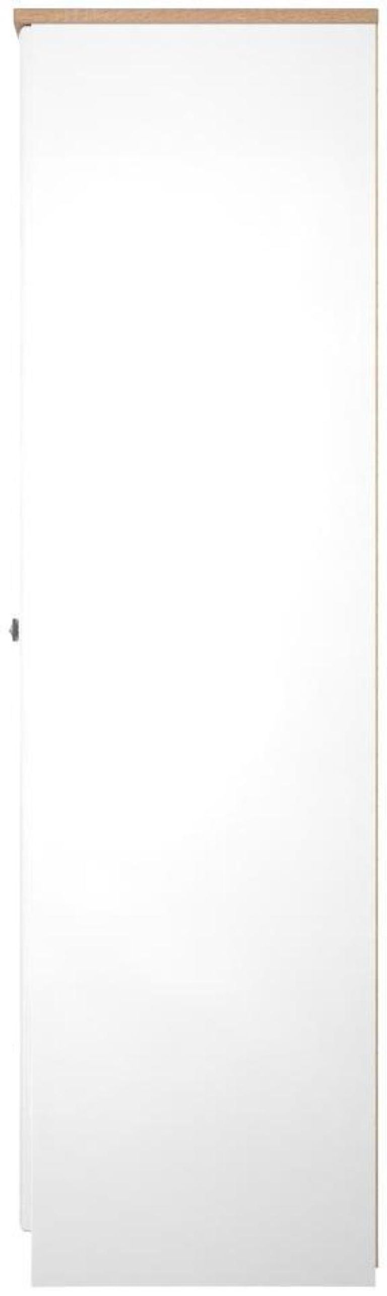 Norfolk White and Oak Effect 2 Door Plain Wardrobe