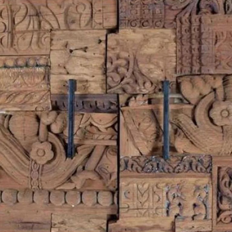 Omao Carved Mango Wood - 2 Door Wardrobe