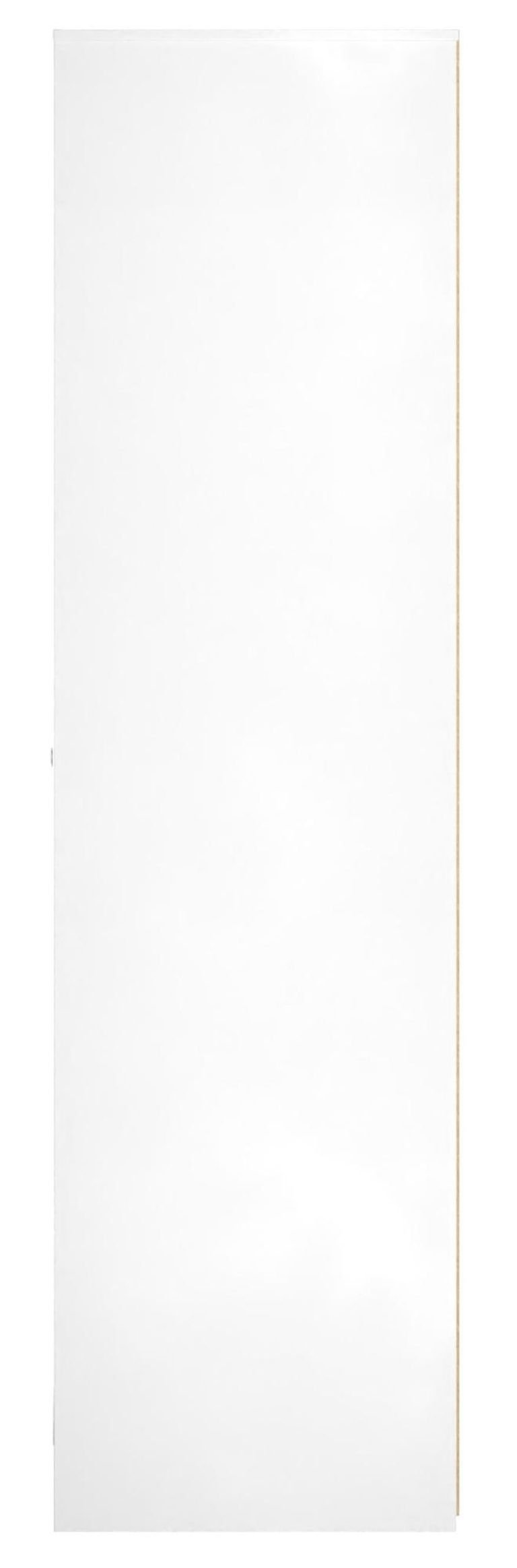 Padstow Grey and White 2 Door Tall Wardrobe - 1 Mirror