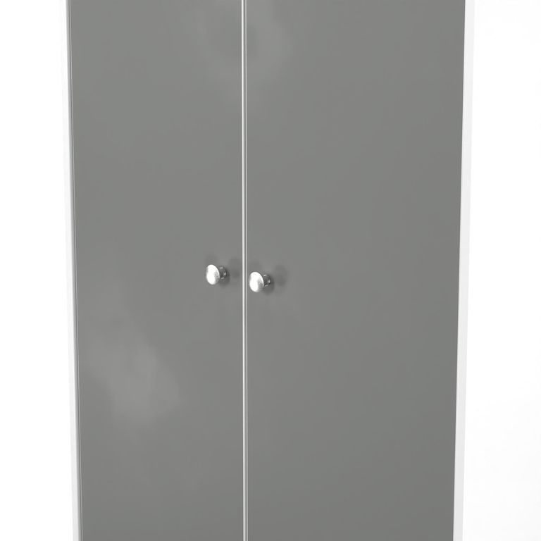 Padstow Grey and White Midi Wardrobe