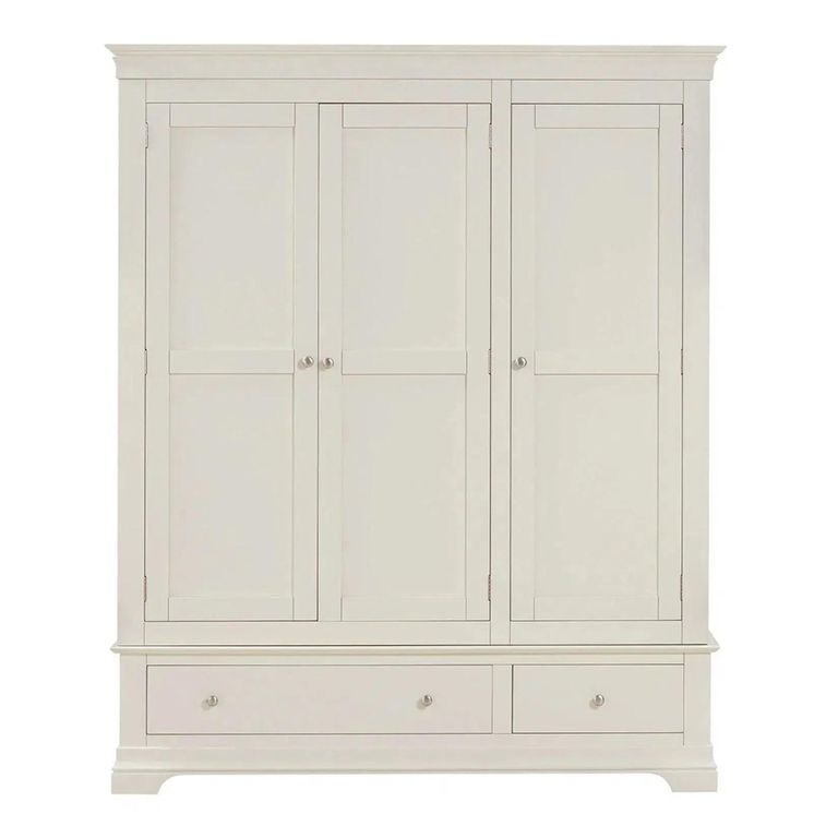 Paisley Cream Painted 3 Door Wardrobe