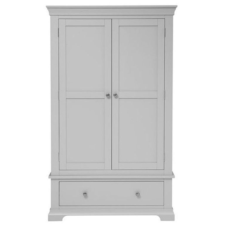 Paisley Grey Painted 2 Door Gents Wardrobe