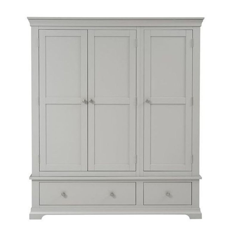 Paisley Grey Painted 3 Door Wardrobe