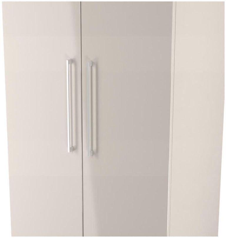 Paris Cashmere Gloss 2 Door Plain Tall Wardrobe